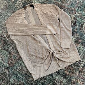 WHBM Mesh Cinched Cardigan